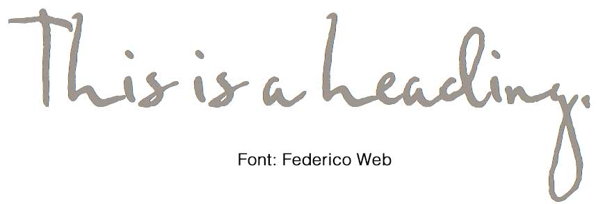 Federico Web Font