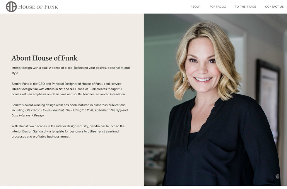 About House Of Funk Sandra Funk Interior Designer Website Curio Electro