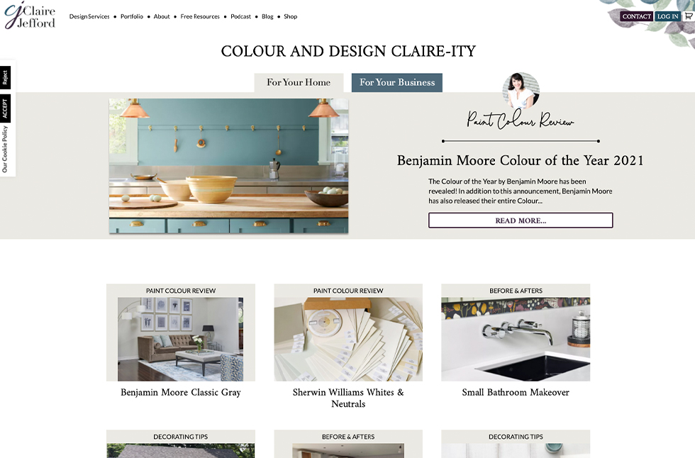 Claire Jefford Blog Websites For Interior Designers Curio Electro