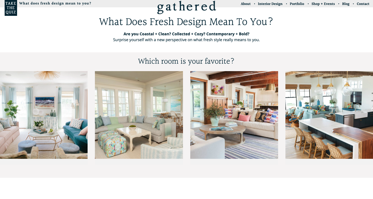 Gathered Interior Design Quiz