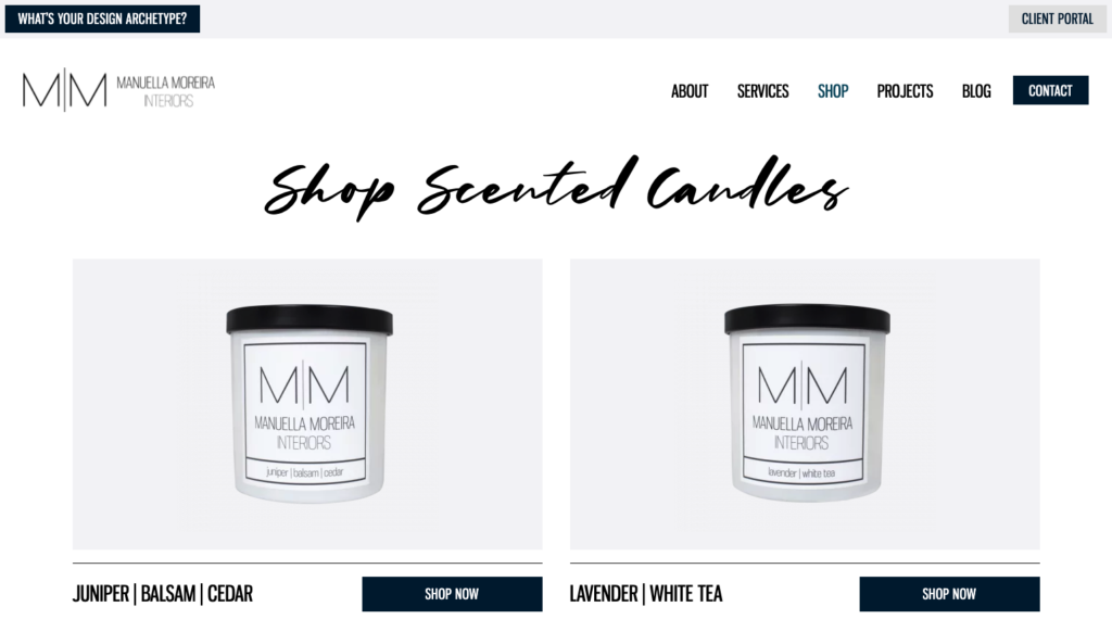 Shop Scented Candles Manuella Moreira